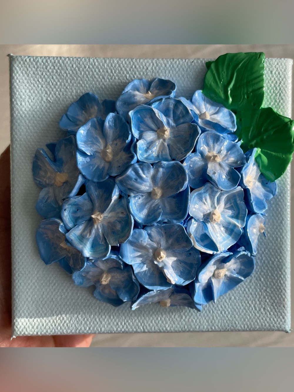 Blue hydrangea Wall Accent by